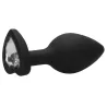 Ouch! Plug Bijou Anal silicone Heart Noir 6 x 2.8 cm